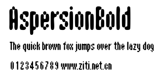 AspersionBold.ttf字體轉換器圖片