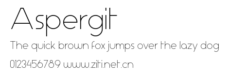 Aspergit.otf字體轉換器圖片