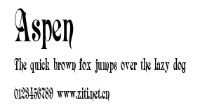 Aspen.ttf字體轉換器圖片