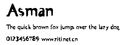 Asman.ttf字體轉換器圖片