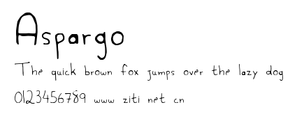 Aspargo.ttf字體轉換器圖片