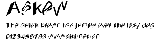 Askew.ttf字體轉換器圖片