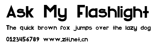 Ask My Flashlight.ttf字體轉換器圖片