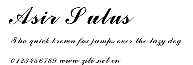 Asir Sulus.ttf字體轉換器圖片