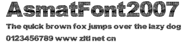 AsmatFont2007.ttf字體轉換器圖片
