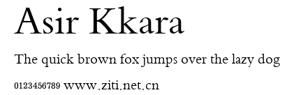 Asir Kkara.ttf字體轉換器圖片