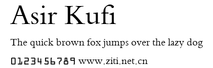 Asir Kufi.ttf字體轉換器圖片