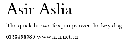 Asir Aslia.ttf字體轉換器圖片