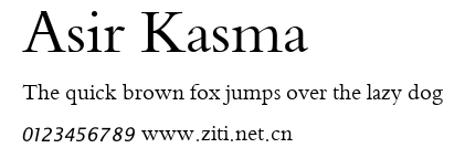 Asir Kasma.ttf字體轉換器圖片