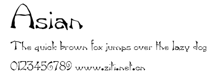 Asian.ttf字體轉換器圖片