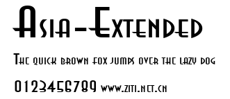 Asia-Extended.ttf字體轉換器圖片