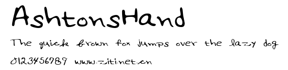 AshtonsHand.ttf字體轉換器圖片