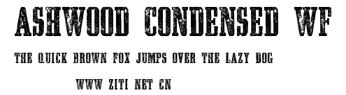 Ashwood Condensed WF.ttf字體轉換器圖片