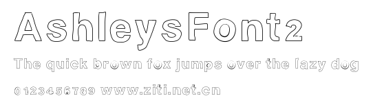 AshleysFont2.ttf字體轉換器圖片