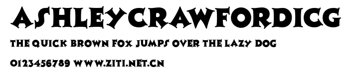AshleyCrawfordICG.ttf字體轉換器圖片