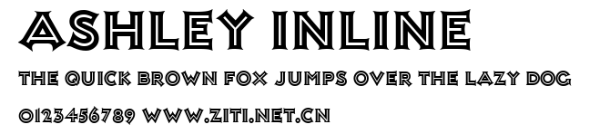 Ashley Inline.ttf字體轉換器圖片
