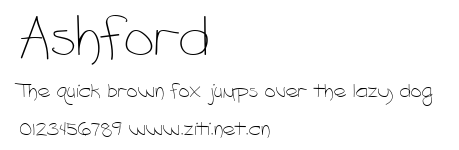 Ashford.ttf字體轉換器圖片