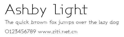 Ashby Light.ttf字體轉換器圖片