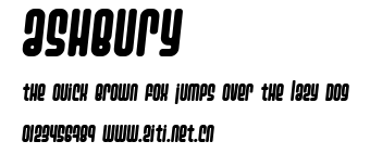 Ashbury.ttf字體轉換器圖片