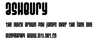 Ashbury.ttf字體轉換器圖片