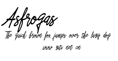 Asfrogas.ttf字體轉換器圖片
