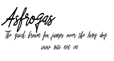 Asfrogas.otf字體轉換器圖片