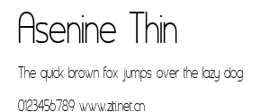 Asenine Thin.ttf字體轉換器圖片