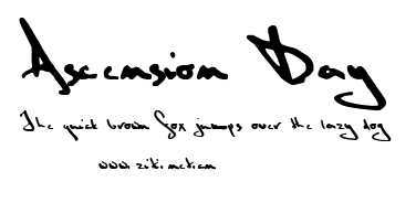 Ascension Day.ttf字體轉換器圖片