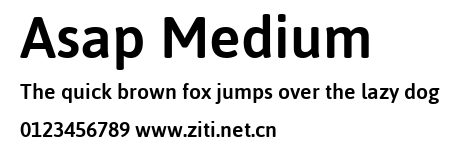 Asap Medium.ttf字體轉換器圖片