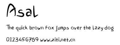 Asal.ttf字體轉換器圖片