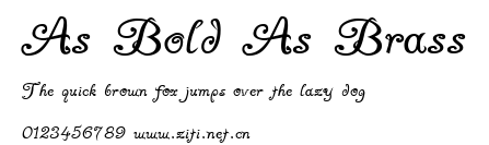 As Bold As Brass.ttf字體轉換器圖片