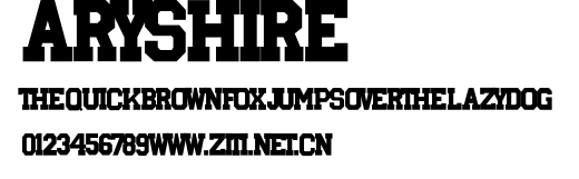 Aryshire.ttf字體轉換器圖片