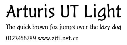 Arturis UT Light.ttf字體轉換器圖片