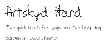 Artskyd Hand.ttf字體轉換器圖片