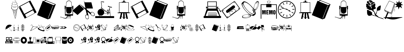 ArtsyParts Dingbats JL.ttf字體轉換器圖片