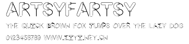 ArtsyFartsy.ttf字體轉換器圖片