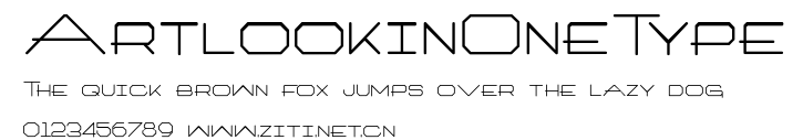 ArtlookinOneType.ttf字體轉換器圖片