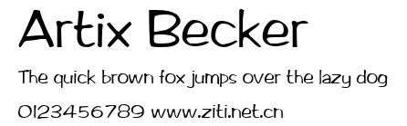Artix Becker.ttf字體轉換器圖片