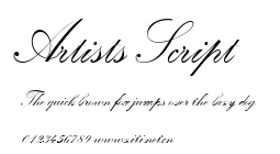 Artists Script.ttf字體轉換器圖片