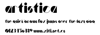 Artistica.ttf字體轉換器圖片