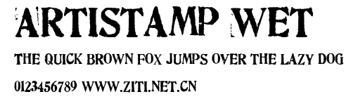 Artistamp Wet.ttf字體轉換器圖片