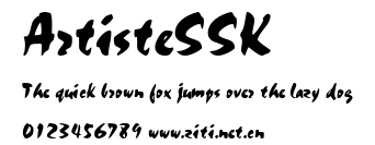 ArtisteSSK.ttf字體轉換器圖片