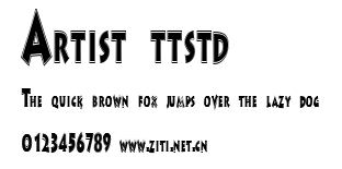 Artist ttstd.ttf