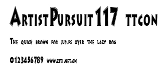 ArtistPursuit117 ttcon.ttf字體轉換器圖片