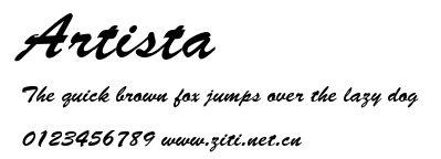 Artista.ttf字體轉換器圖片