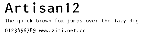 Artisan12.otf字體轉換器圖片