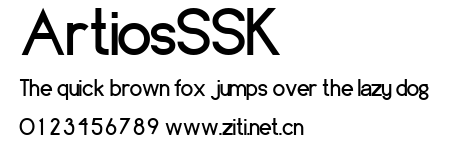 ArtiosSSK.ttf字體轉換器圖片