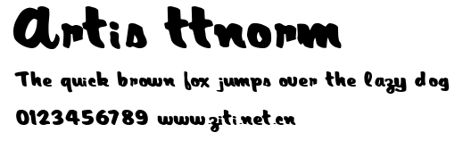 Artis ttnorm.ttf字體轉換器圖片