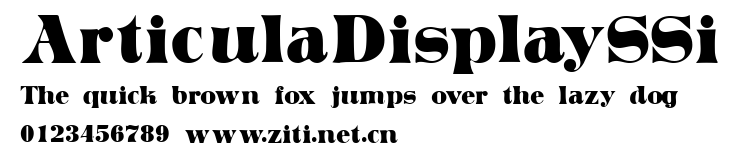 ArticulaDisplaySSi.ttf字體轉換器圖片