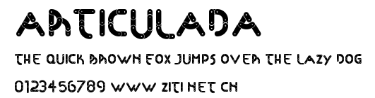 Articulada.ttf字體轉換器圖片